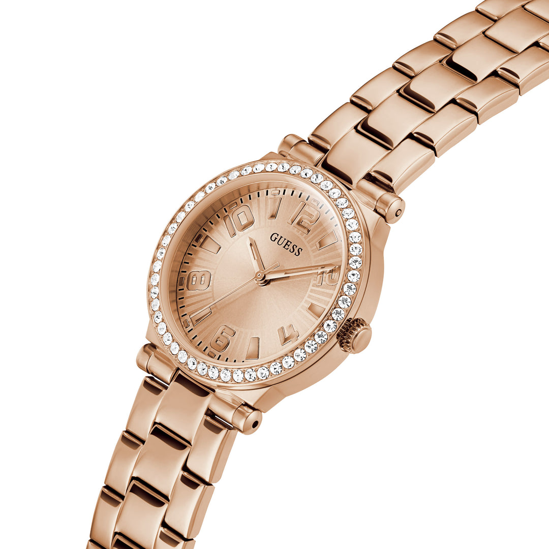 Guess Women's Watch Rose Gold Tone Case Quartz