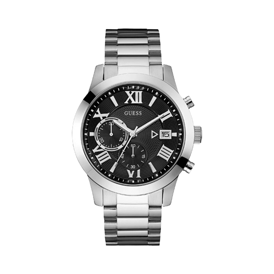 Guess Men's Watch Silver Tone Case Quartz