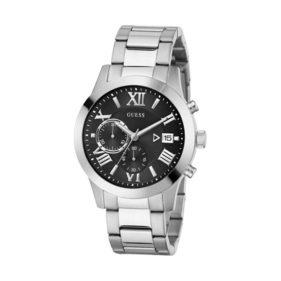 Guess Men's Watch Silver Tone Case Quartz