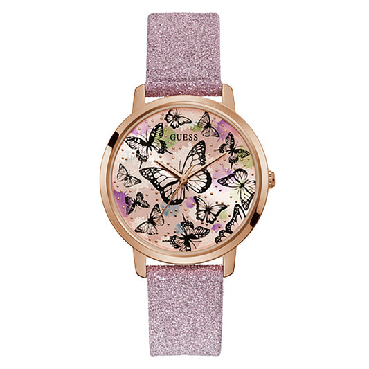 Guess Women's Watch Rose Gold Tone Case Quartz