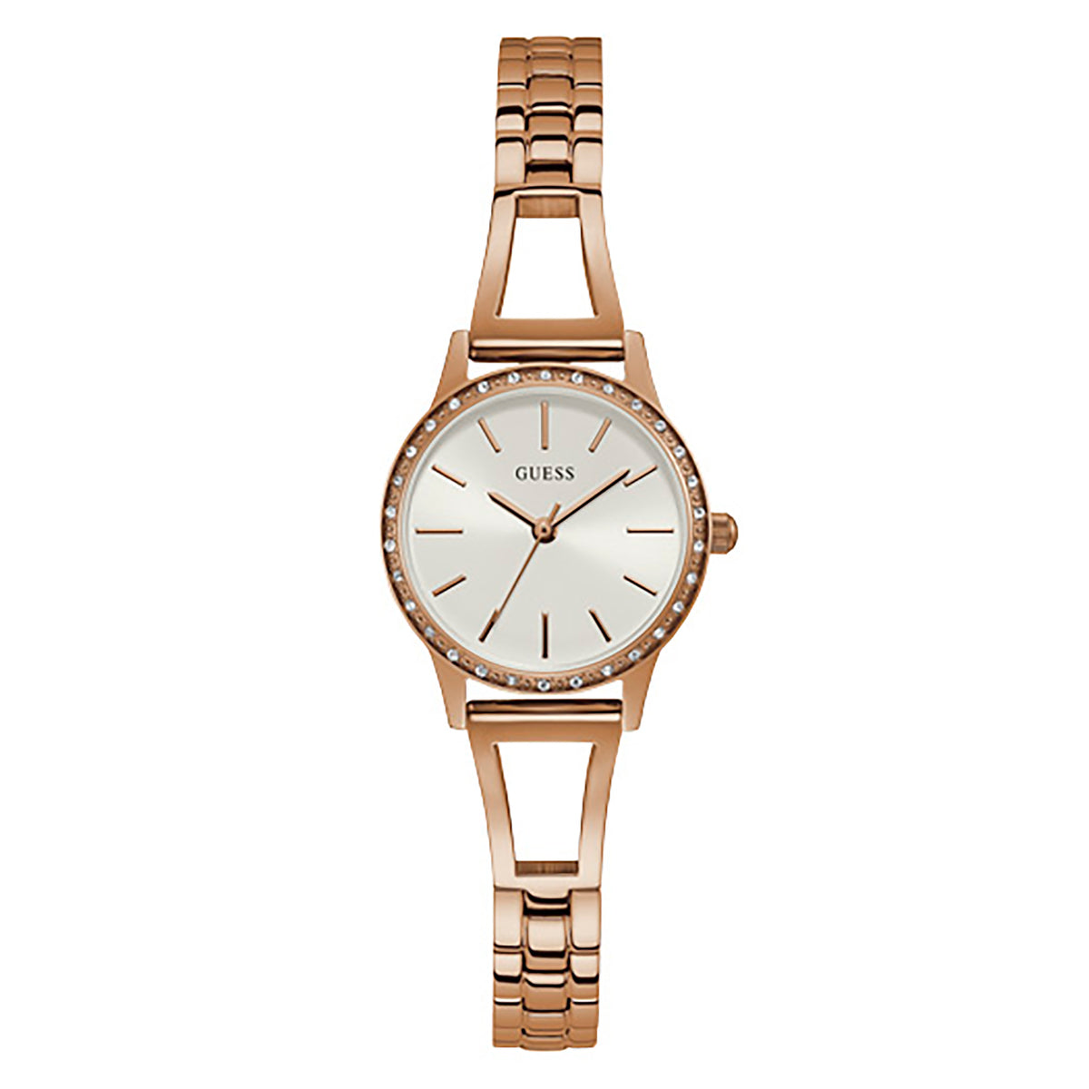 Guess Women's Watch Rose Gold Tone Case Quartz