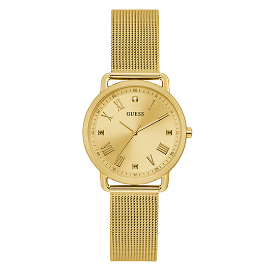 Guess Women's Watch Gold Tone Case Quartz