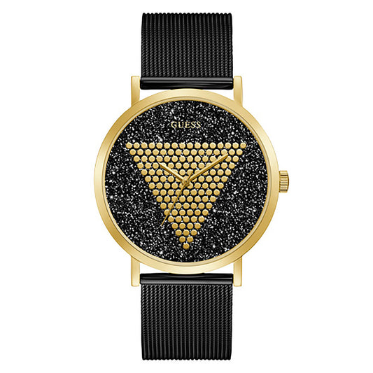 Guess Men's Watch Gold Tone Case Quartz