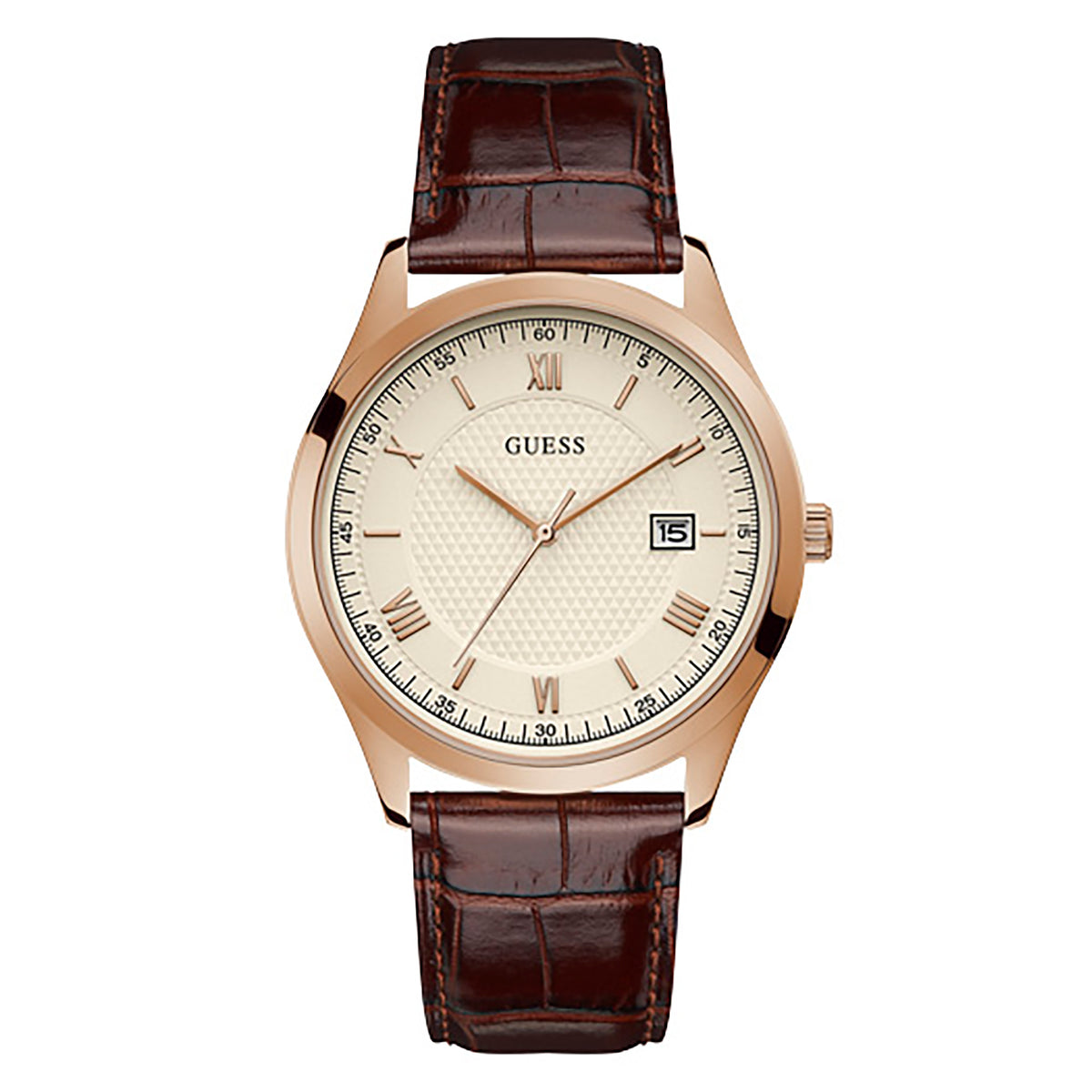 Guess Men's Watch Rose Gold Tone Case Quartz