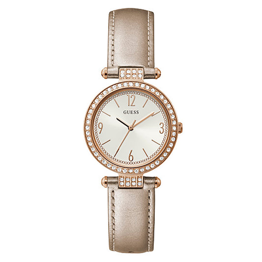 Guess Women's Watch Rose Gold Tone Case Quartz