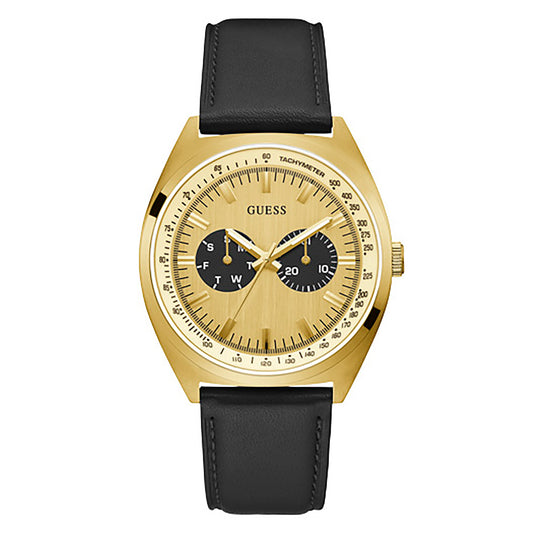 Guess Men's Watch Gold Tone Case Quartz