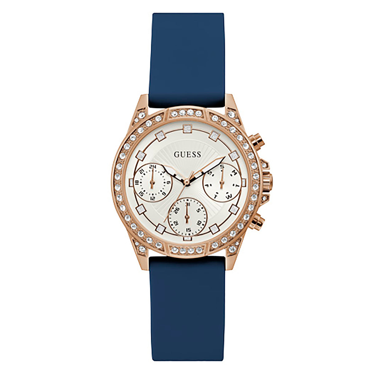 Guess Women's Watch Rose Gold Tone Case Quartz