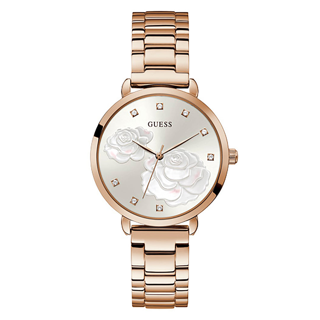 Guess Women's Watch Rose Gold Tone Case Quartz