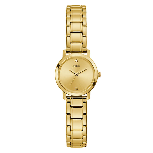 Guess Women's Watch Yellow Gold Tone Case Quartz