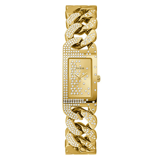Guess Women's Watch Yellow Gold Tone Case Quartz