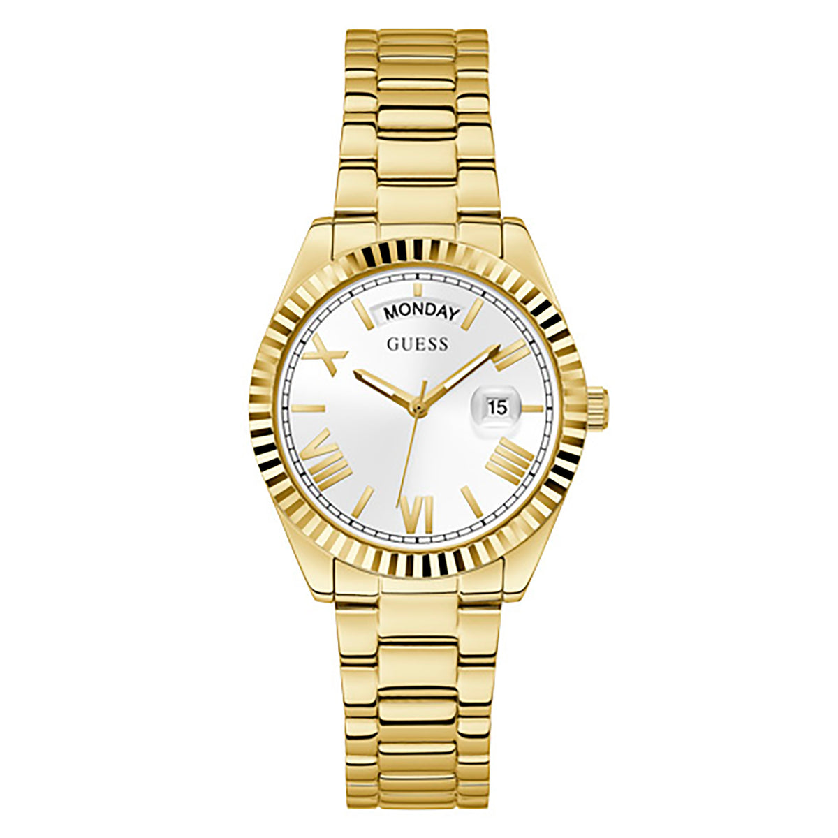 Guess Women's Watch Yellow Gold Tone Case Quartz