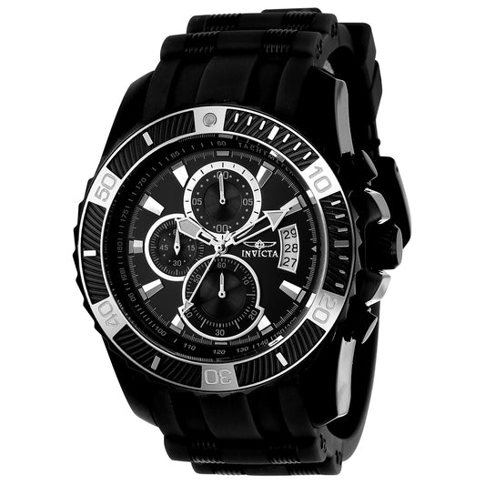 Invicta Pro Diver Men's 45mm Stainless Steel Black Black dial VD57 Quartz