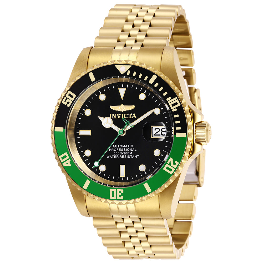 Invicta Pro Diver Men's 42mm Stainless Steel Gold Black dial NH35A Automatic