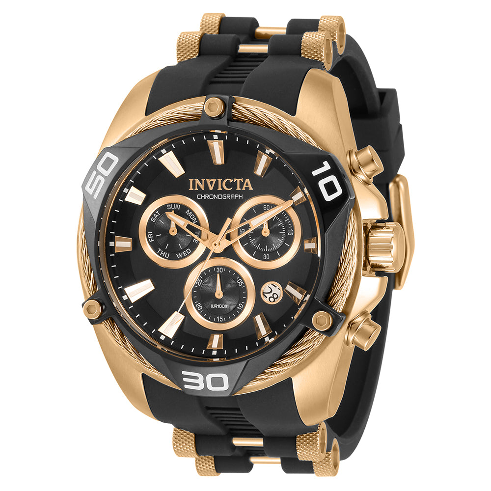 Invicta Bolt Men's 50mm Stainless Steel Rose Gold Black+Rose Gold dial Z60 Fe Quartz