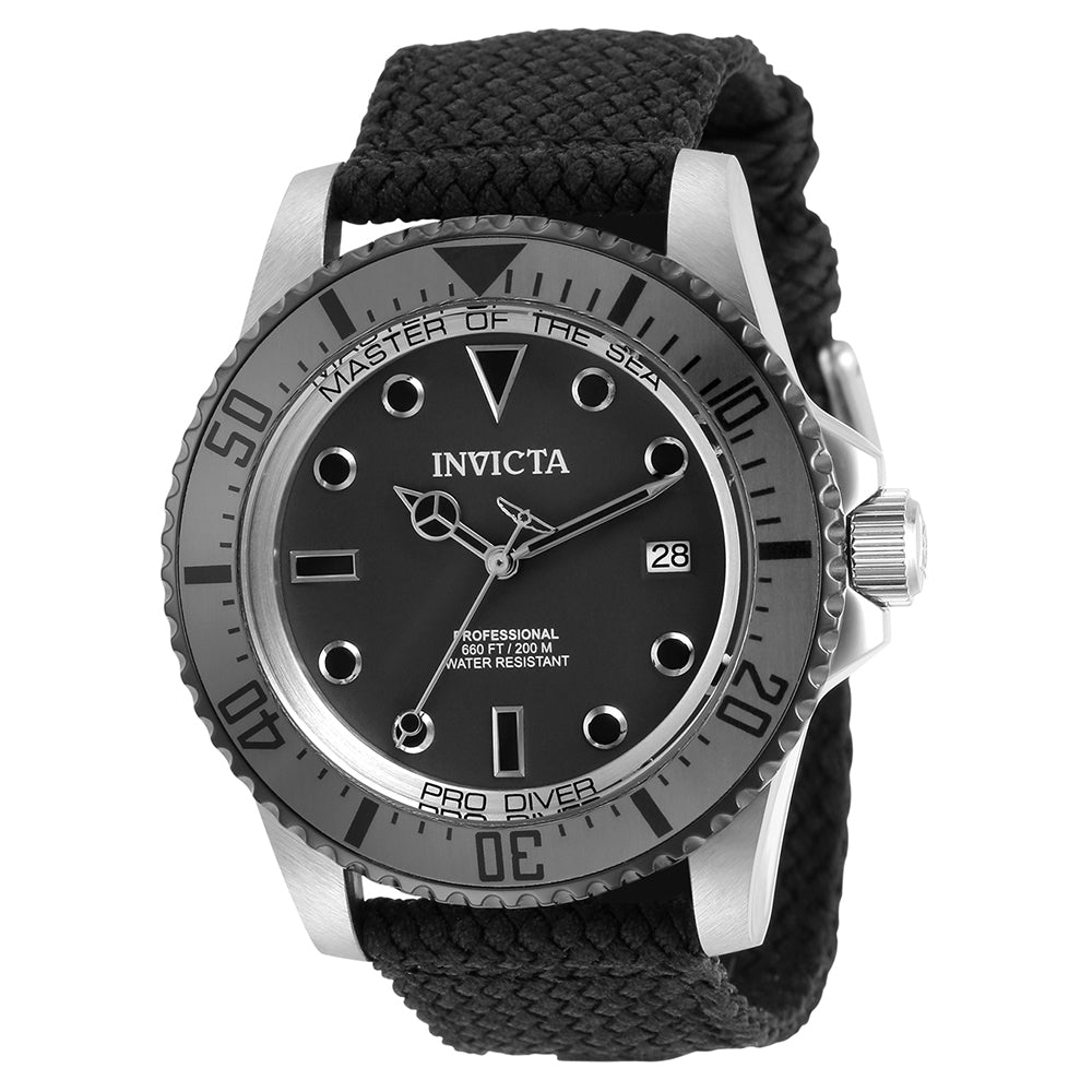 INVICTA Pro Diver Men's 44mm Stainless Steel Black + Steel Grey dial NH35A Automatic