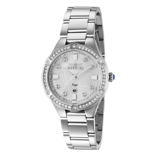 Invicta Angel Lady 35mm Stainless Steel Silver White dial PC22A Quartz