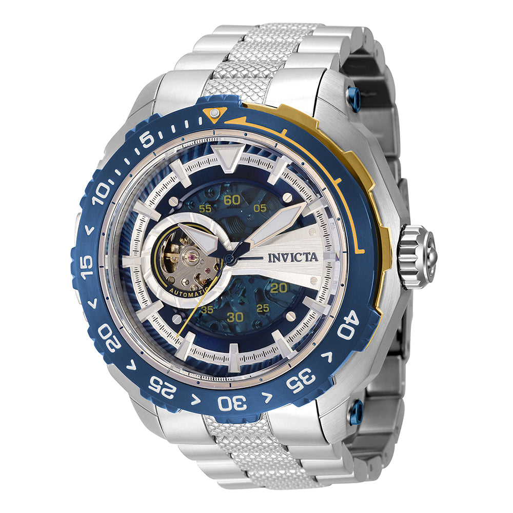 INVICTA Aviator Men's 51mm Stainless Steel Silver Blue dial JSD-006ZY Automatic