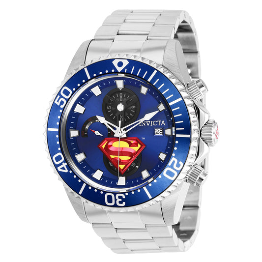 Invicta DC Comics  Men's 47mm Stainless Steel Steel Blue dial VD57 Quartz