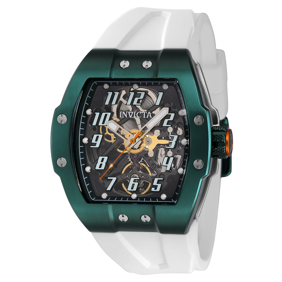 INVICTA JM Correa Men's 44mm Stainless Steel Green + Steel Green+Transparent dial 7510D Automatic