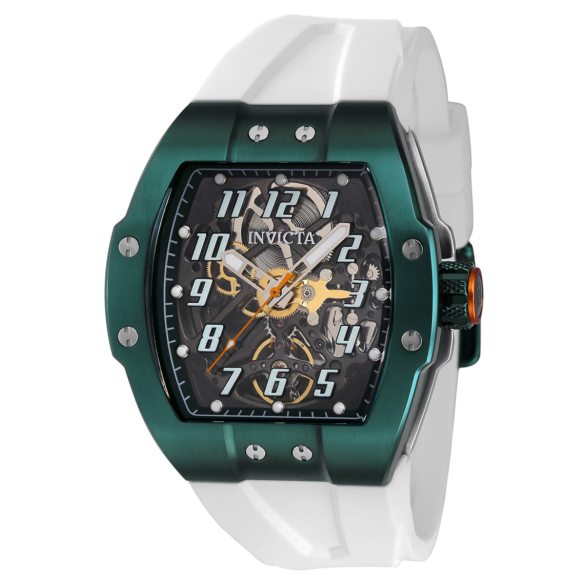 Invicta JM Correa Men's 44mm Stainless Steel Green + Steel Green+Transparent dial 7510D Automatic