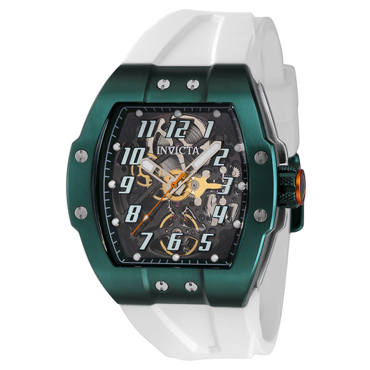 Invicta JM Correa Men's 44mm Stainless Steel Green + Steel Green+Transparent dial 7510D Automatic