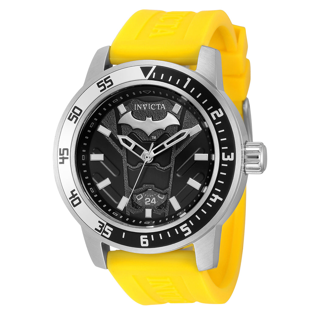 Black and clearance yellow invicta watch