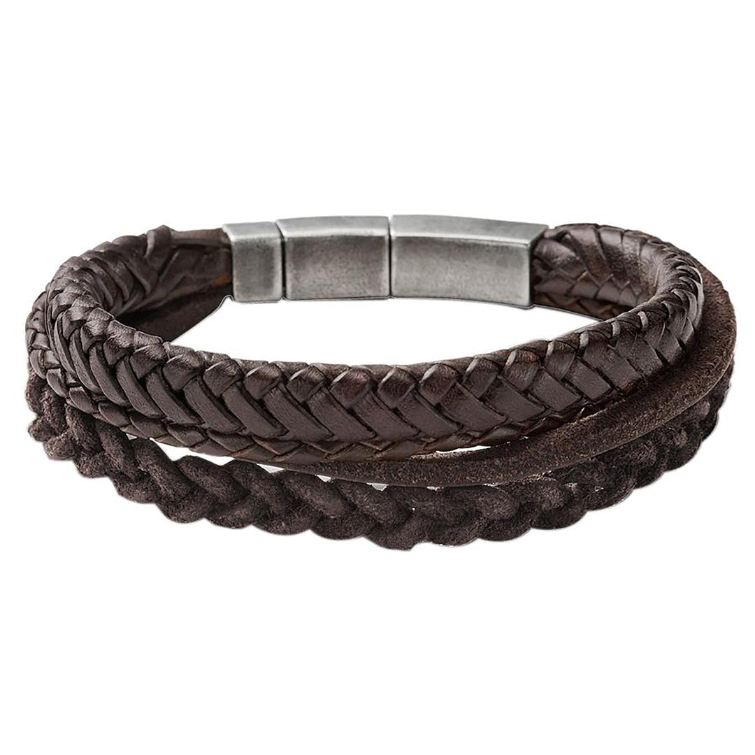Fossil Vintage Casual Leather Bracelet - JF85296040