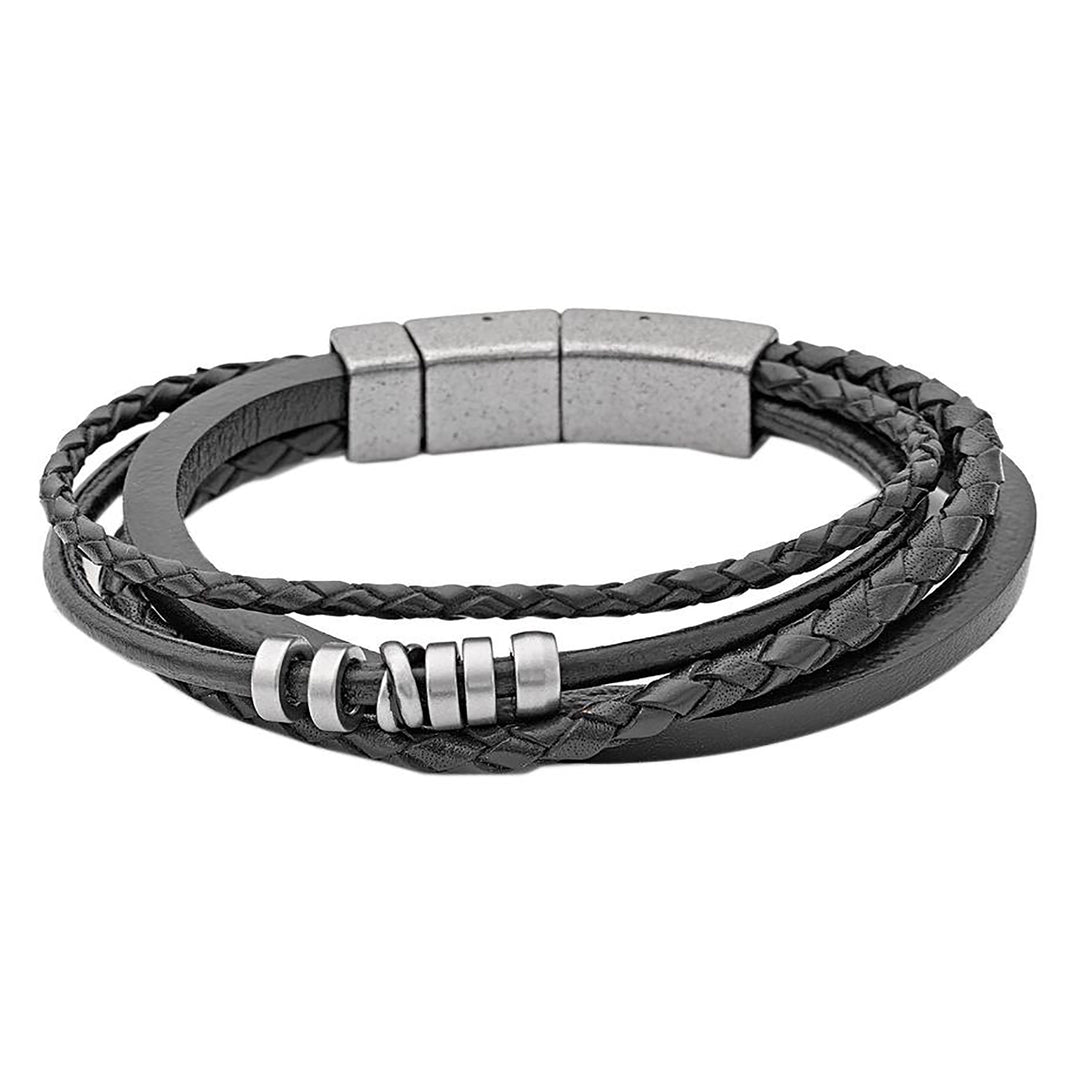 Fossil Vintage Casual Leather Bracelet - JF85299040