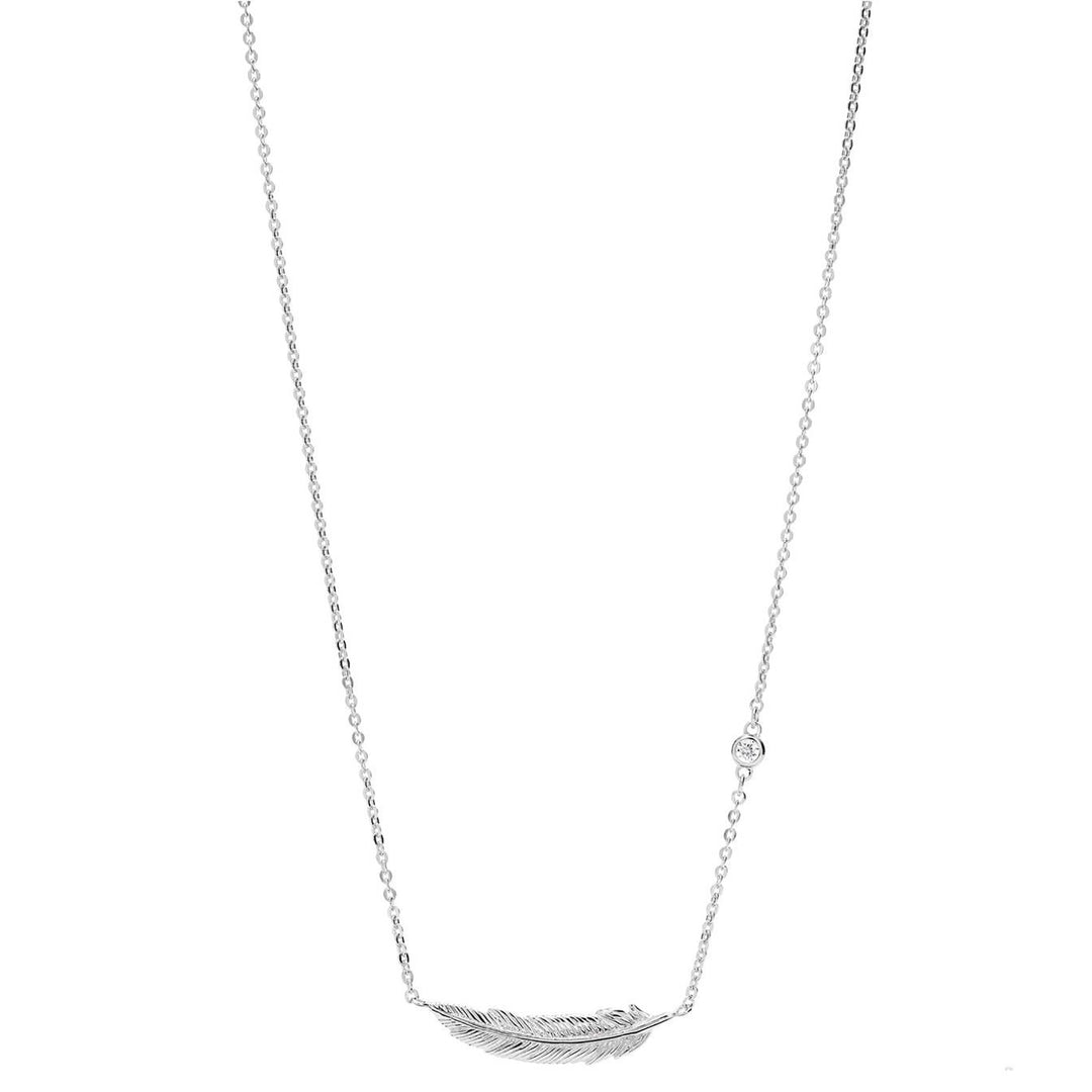 Fossil Sterling Silver Stainless Steel Necklace - JFS00407040