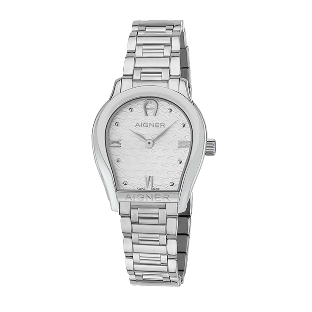 Aigner Vicenza Ladies Steel Bracelet White Mop Dial Watch | Ma111214 | The Watch House. Shop at www.watches.ae Regular price AED 2875 . Online offers available.