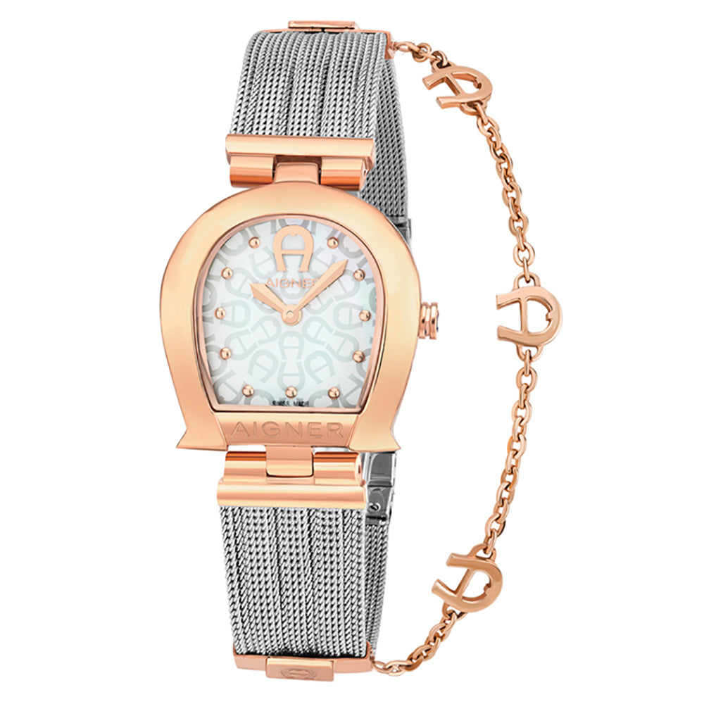 Aigner Cremona Ladies Steel Bracelet White Mop Dial Watch | Ma115203 | The Watch House. Shop at www.watches.ae Regular price AED 2625 . Online offers available.