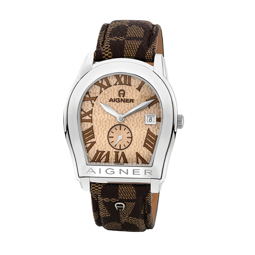 Aigner Modena Gents Leather Beige Dial Watch | Ma127102 | The Watch House. Shop at www.watches.ae Regular price AED 3000 . Online offers available.