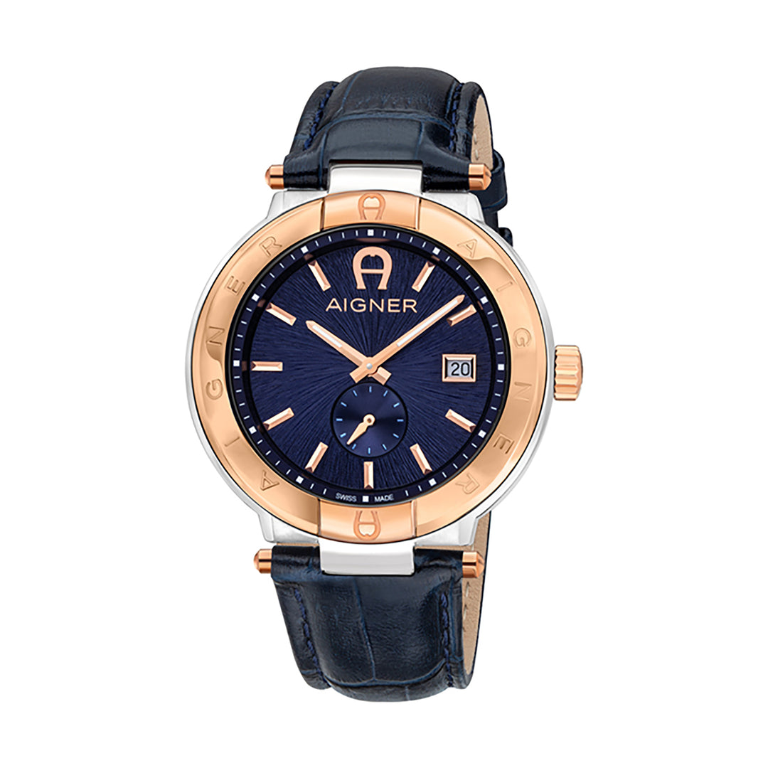 Aigner Monza Gents Leather Sunray Dial Watch | Ma133113 | The Watch House. Shop at www.watches.ae Regular price AED 2750 . Online offers available.
