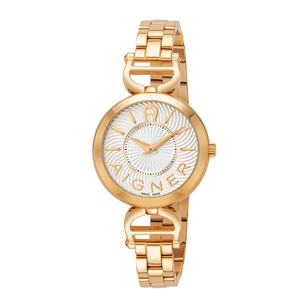 Aigner Chieti Ladies Steel Bracelet Silver Dial Watch | Ma24253C | The Watch House. Shop at www.watches.ae Regular price AED 2250 . Online offers available.