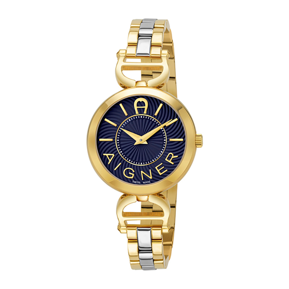 Aigner Chieti Ladies Steel Bracelet Black Dial Watch | Ma24254C | The Watch House. Shop at www.watches.ae Regular price AED 2250 . Online offers available.