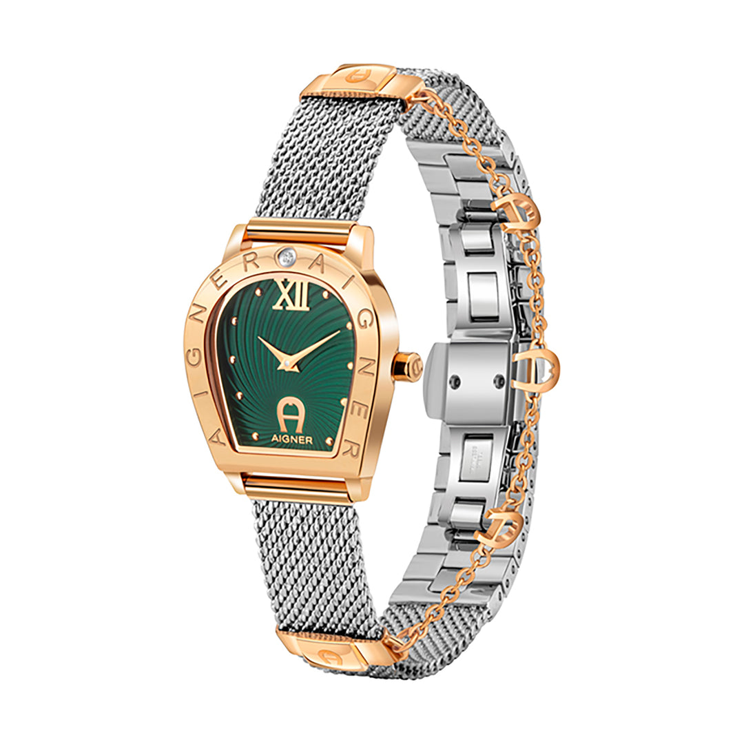 Aigner Amalfi Ladies Steel Bracelet Green Mop Dial Watch | Ma322207 | The Watch House. Shop at www.watches.ae Regular price AED 2500 . Online offers available.