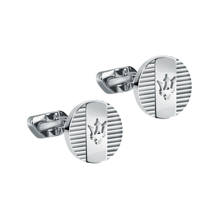 MASERATI J CUFFLINKS STEEL