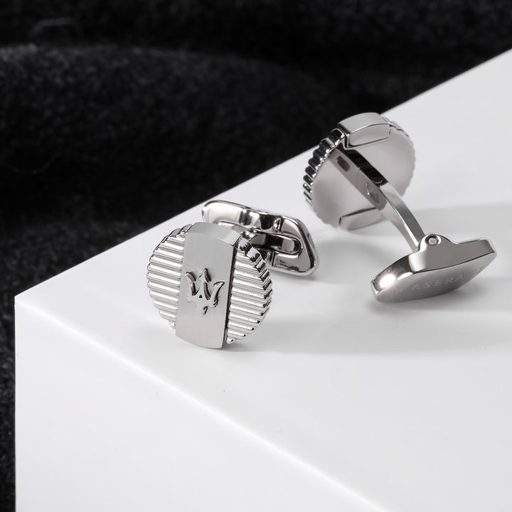 MASERATI J CUFFLINKS STEEL