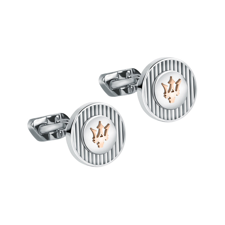 MASERATI J CUFFLINKS SS+RG