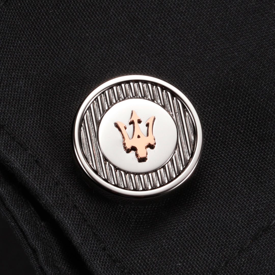 MASERATI J CUFFLINKS SS+RG