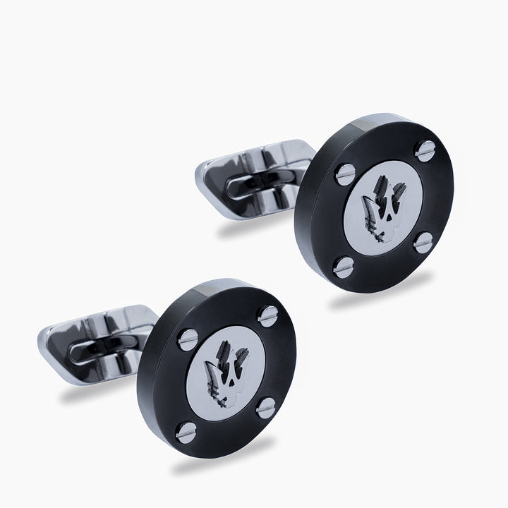 MASERATI J CUFFLINKS SS+IP GUN