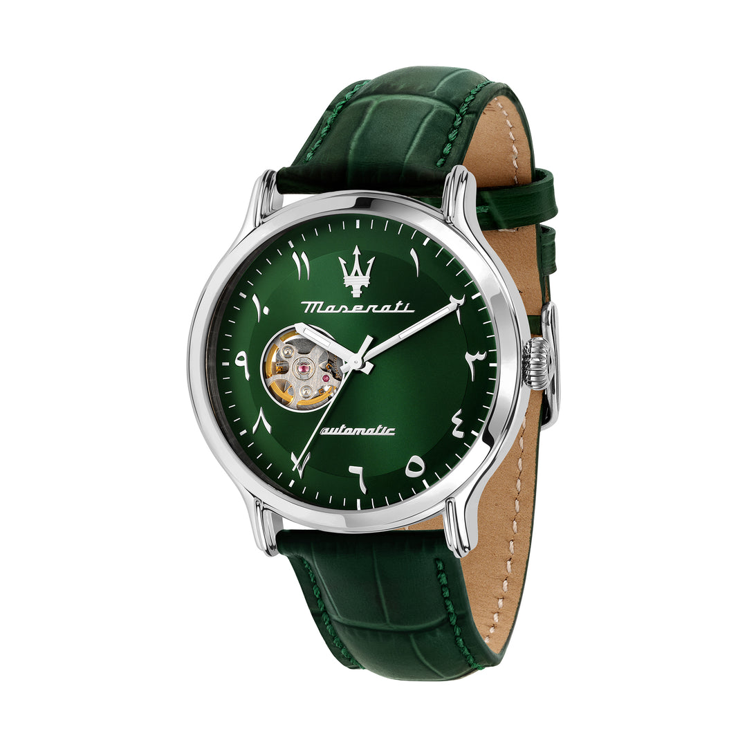 Maserati Epoca 42mm Automatic Green Arabic Dial Green Strap Watch (Limited To 150Pcs)