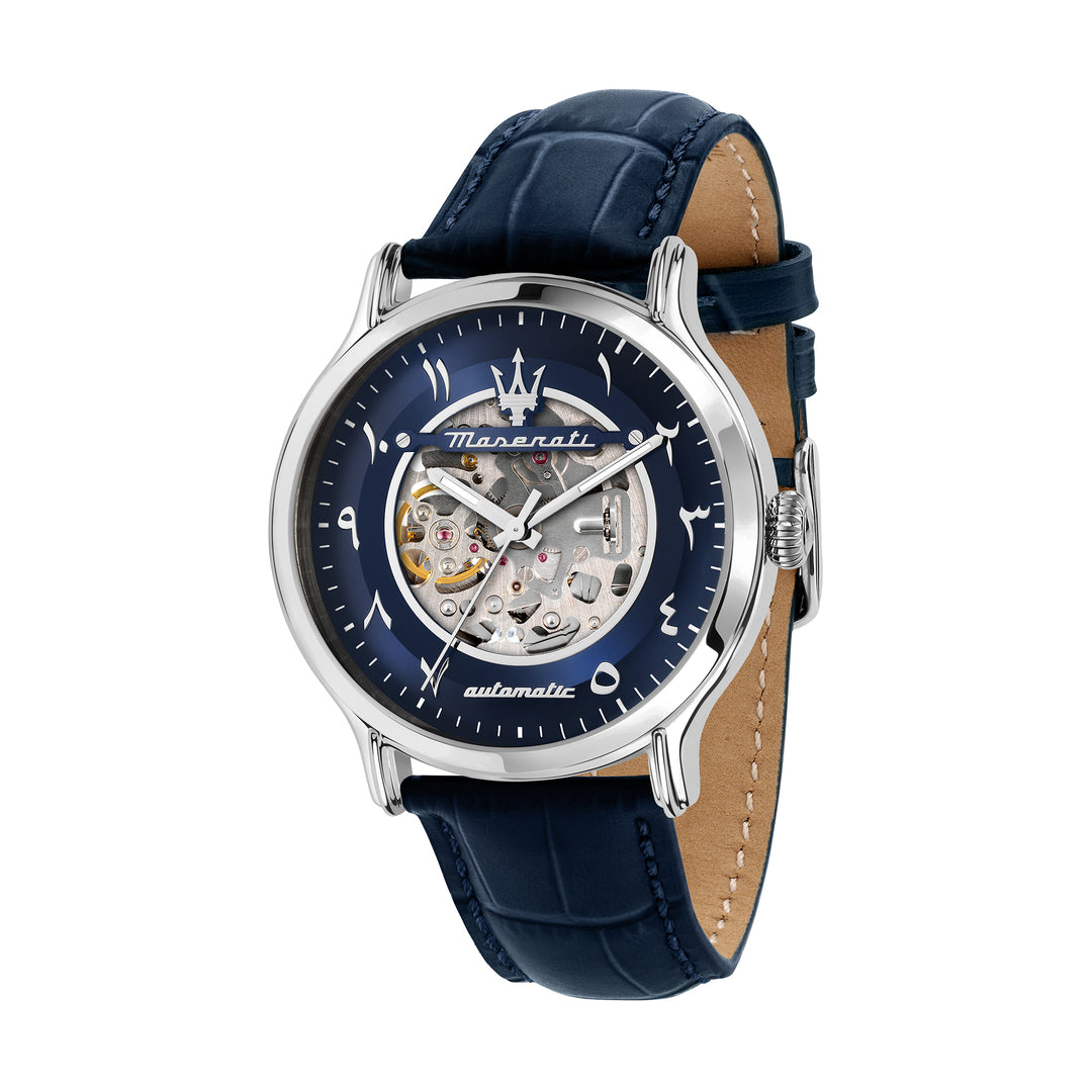 Maserati Epoca 42mm Automatic Blue Arabic Dial Blue Strap Watch (Limited To 150Pcs)