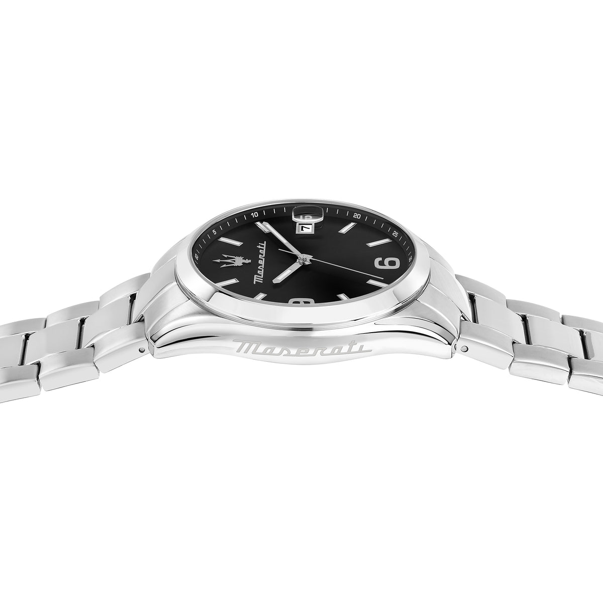 Maserati Attrazione 43MM 3H Black Dial BR SS
