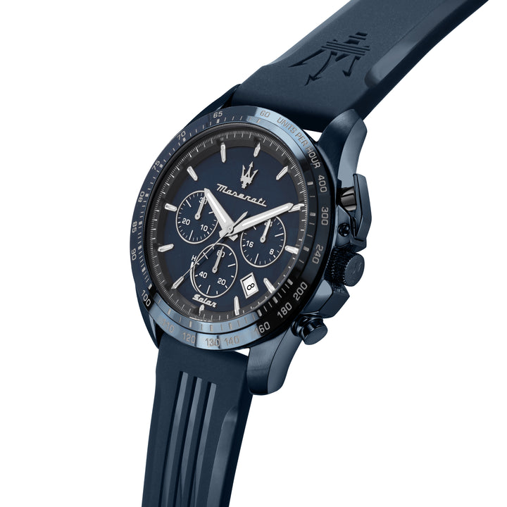 MASERATI SOLAR BLUE 45MM CHR SOLAR BLUE DI BLU ST