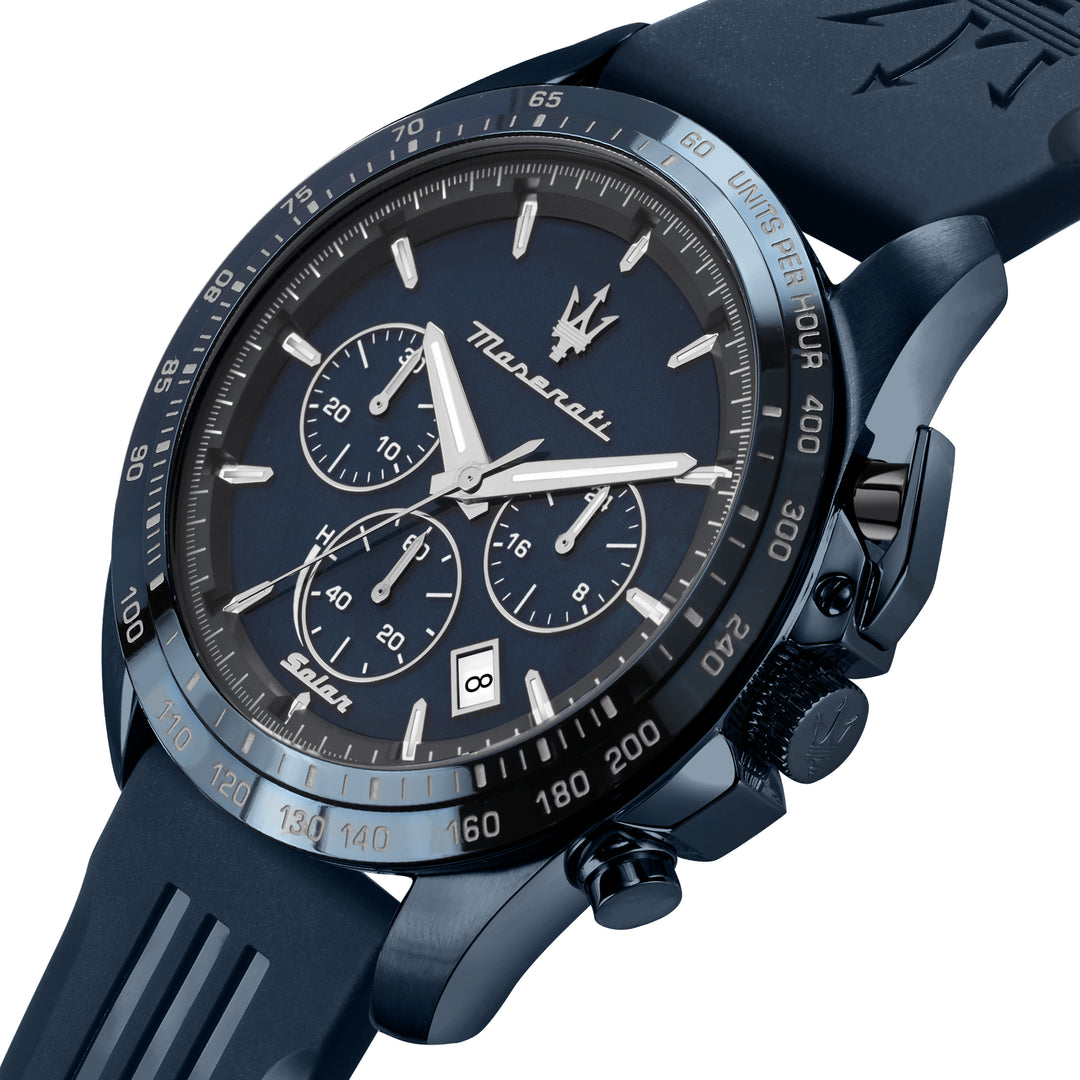 MASERATI SOLAR BLUE 45MM CHR SOLAR BLUE DI BLU ST