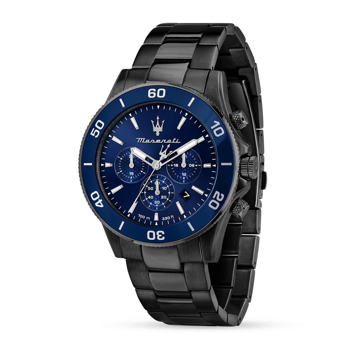 Maserati Competizione 43MM CHR Blue Dial BR D.GUN Men's Watch