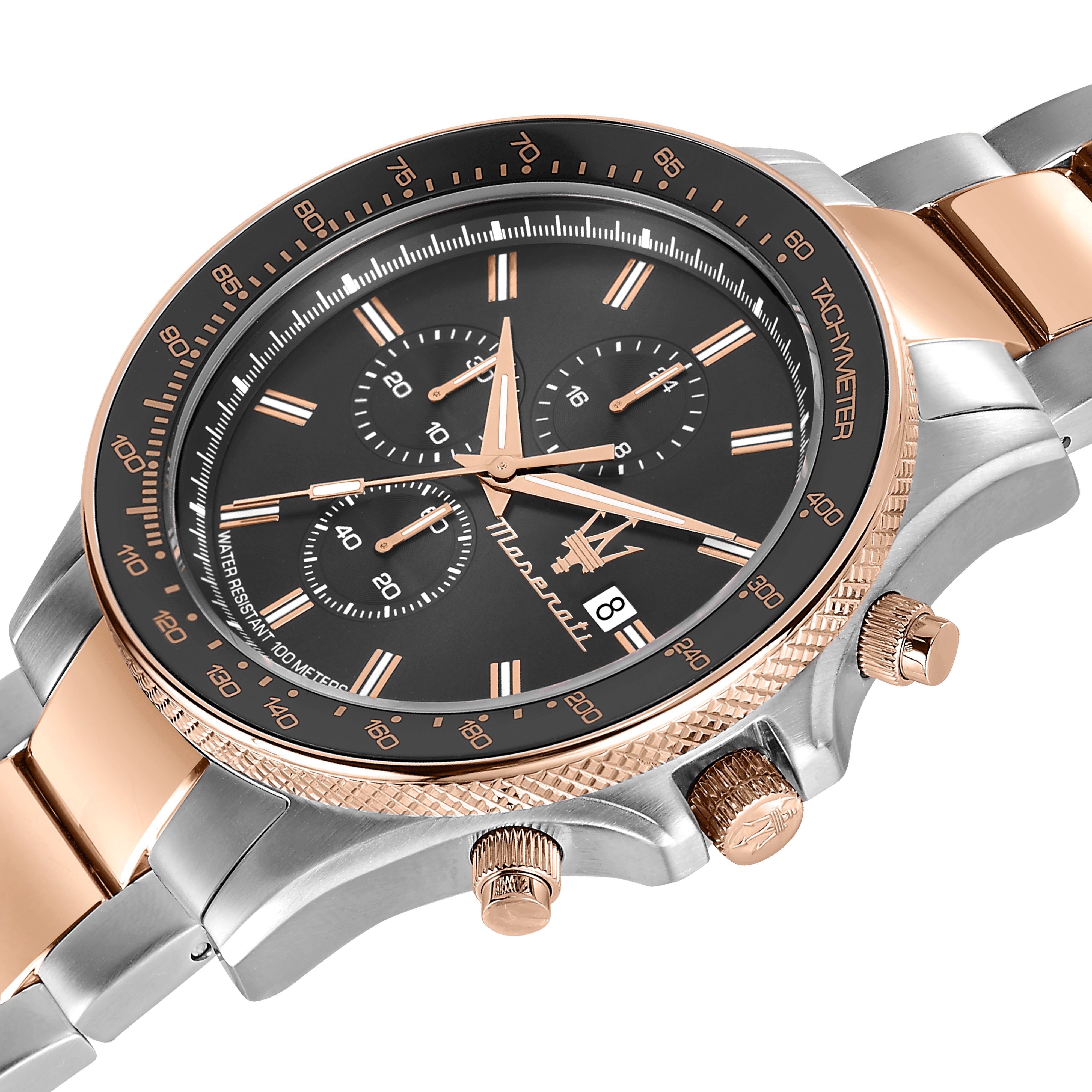 Maserati watches rose discount gold