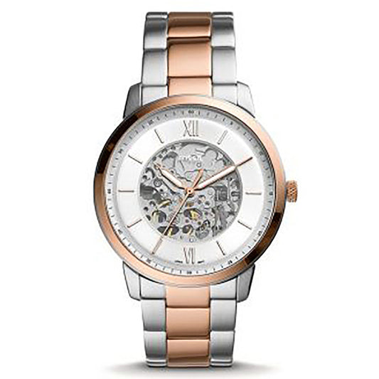 Fossil Automatic Men's Watch Gold Plated Metal Bracelet