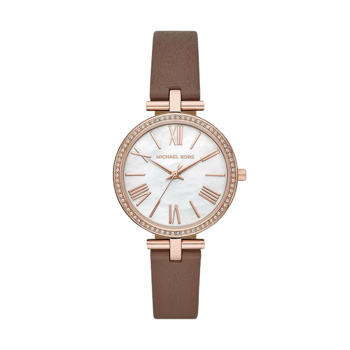 Michael Kors Maci Women's Three-Hand Truffle Leather Watch - MK2832